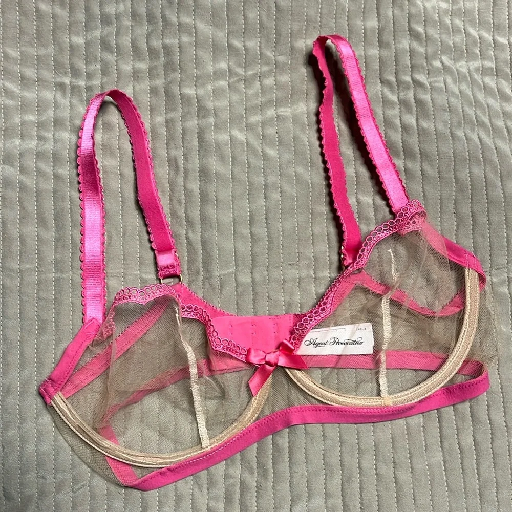 Agent provocateur Kay pink nude 32dd bra - Picture 3 of 8